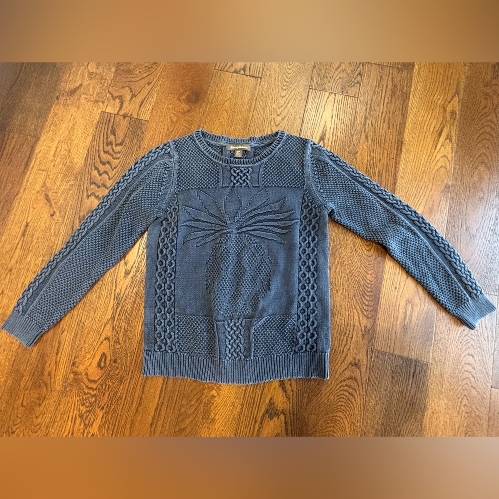 Tommy Bahama Havana Blues Pineapple sweater Small